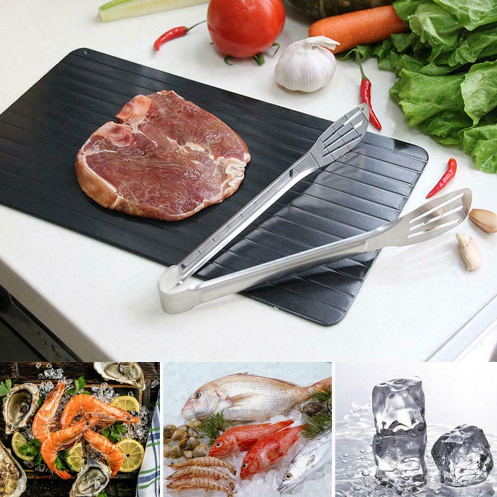 Fast Defrosting Tray – Quick Thaw Plate for Frozen Meat, Fish & Food