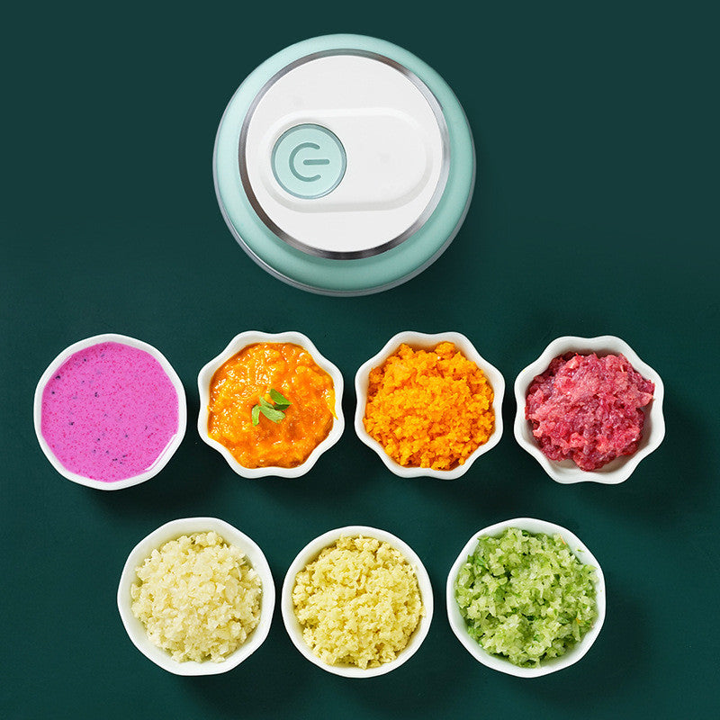 Electric Mini Food Chopper 230ML – USB Rechargeable Portable Garlic & Vegetable Cutter, One-Touch Operation