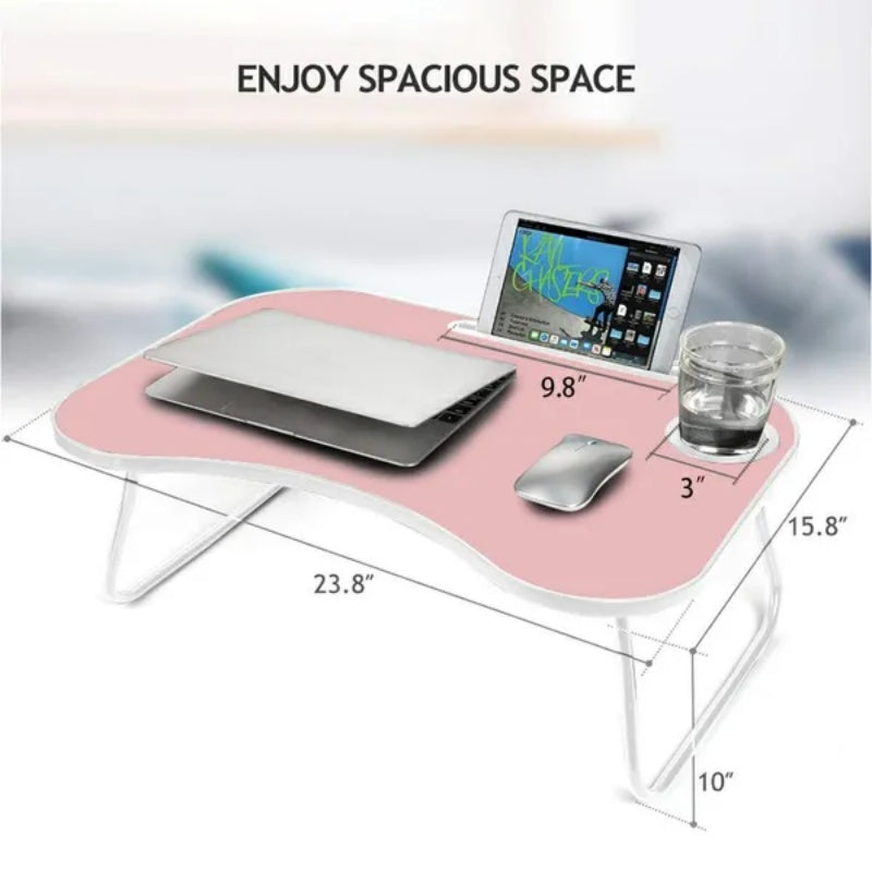 Portable Laptop Bed Table – Foldable Laptop Stand for Bed, Sofa & Couch