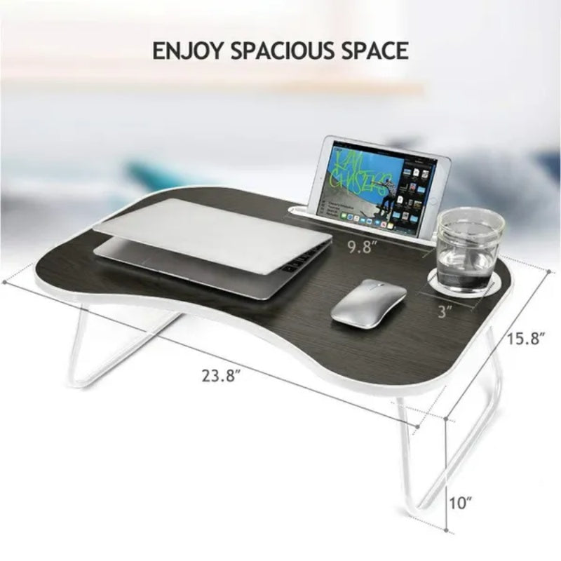 Portable Laptop Bed Table – Foldable Laptop Stand for Bed, Sofa & Couch