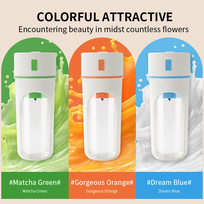 Portable USB Rechargeable Electric Juicer Blender – Wireless Fruit Juice & Smoothie Maker