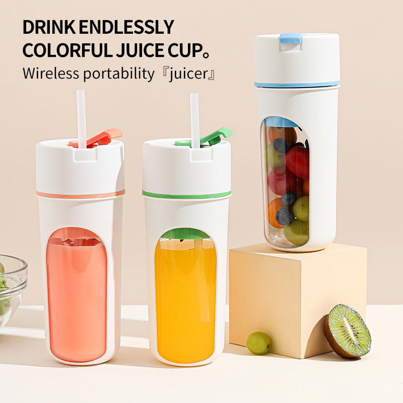 Portable USB Rechargeable Electric Juicer Blender – Wireless Fruit Juice & Smoothie Maker