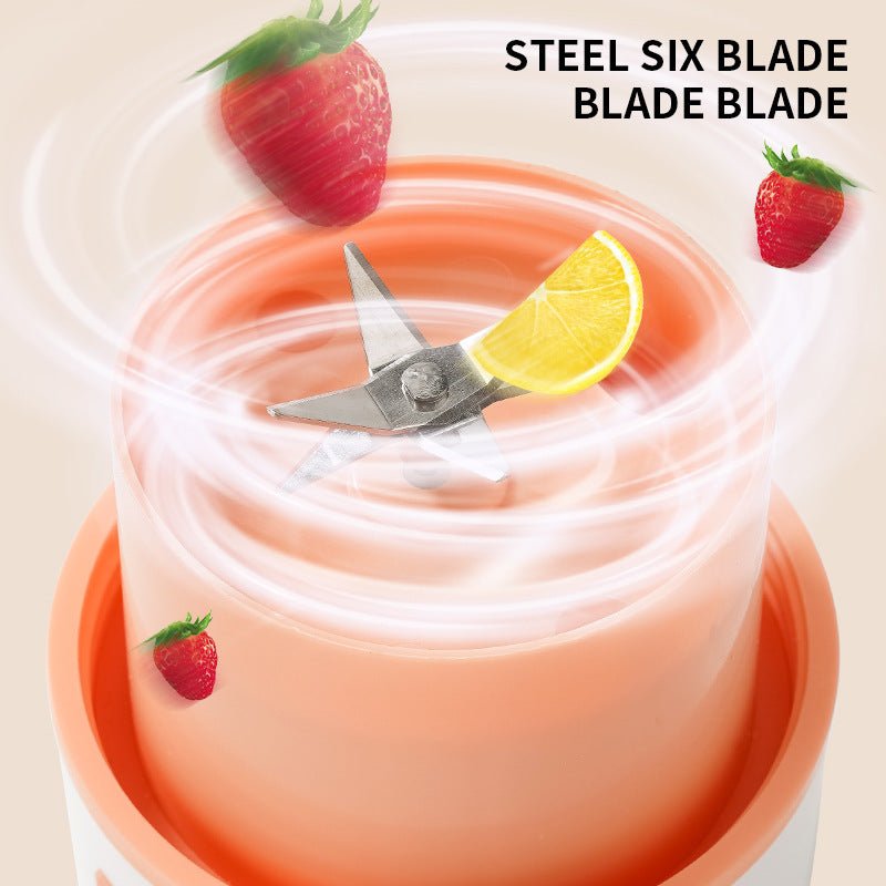 Portable USB Rechargeable Electric Juicer Blender – Wireless Fruit Juice & Smoothie Maker