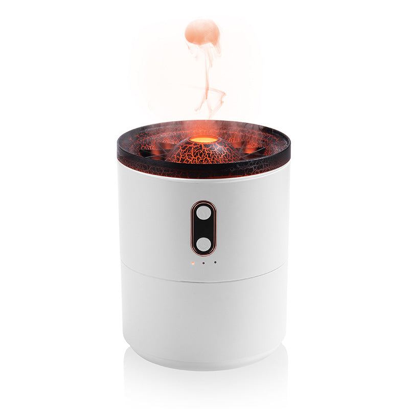 Volcanic Flame Aroma Diffuser – USB Portable Essential Oil Humidifier with LED Night Light