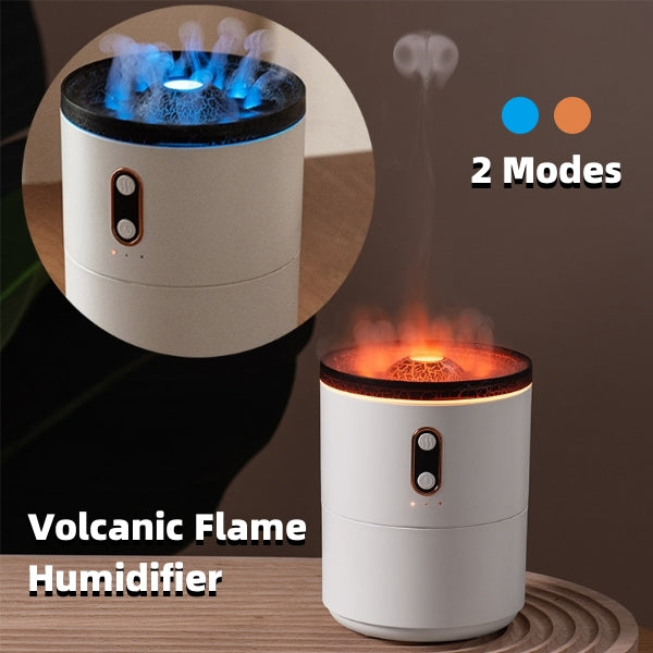 Volcanic Flame Aroma Diffuser – USB Portable Essential Oil Humidifier with LED Night Light