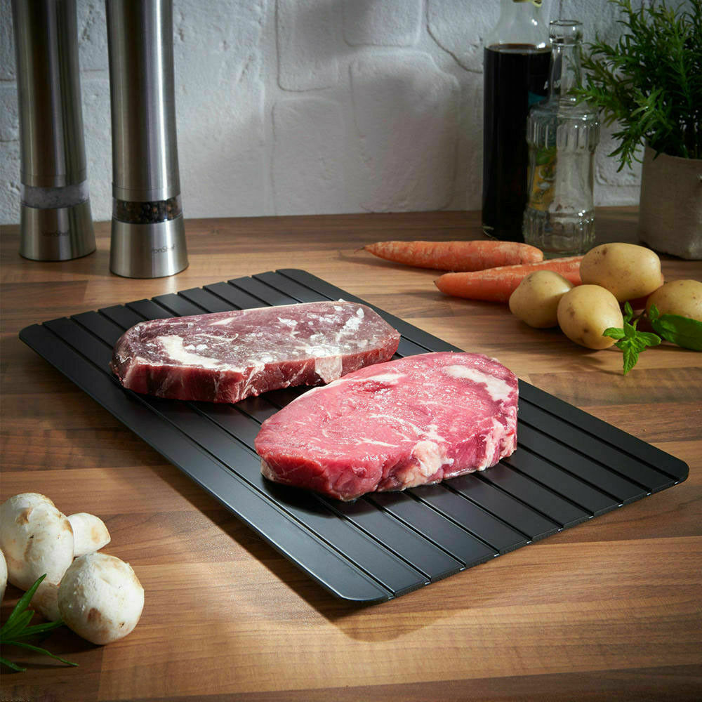 Fast Defrosting Tray – Quick Thaw Plate for Frozen Meat, Fish & Food